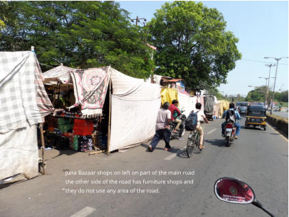 Juna Bazaar and Road View of Shops
