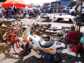 View of items sold at Juna Bazaar Pune