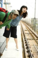 Tourists Waiting For Train 