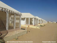 tents in desert